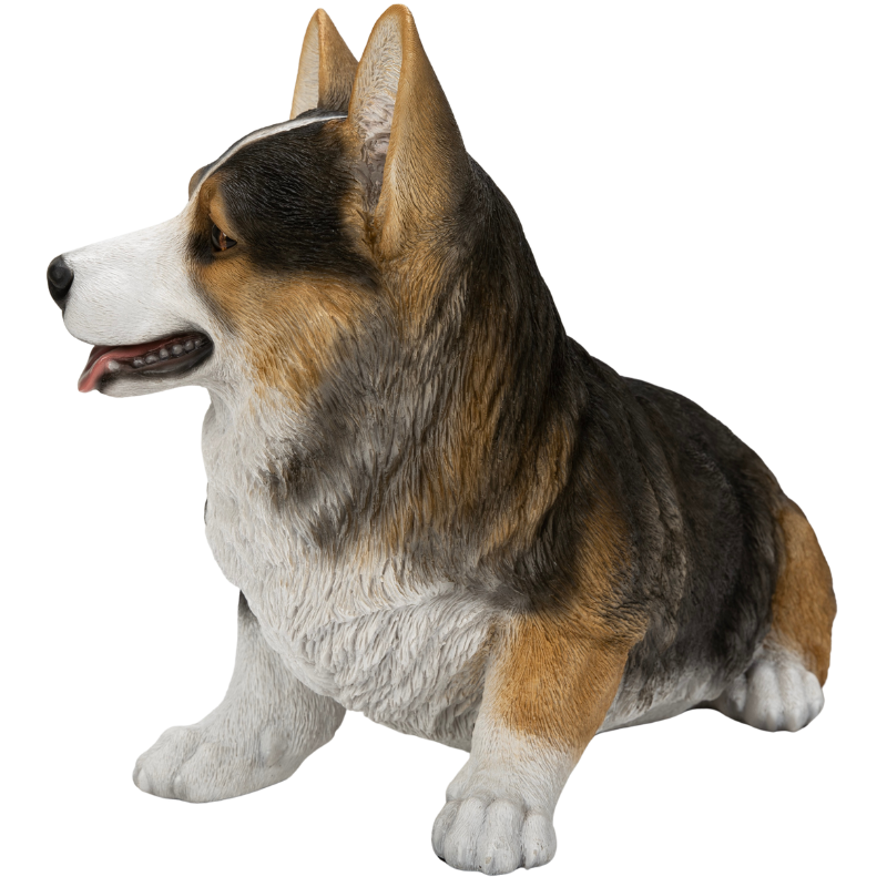 木彫りのコーギー 木彫りのコーギー散歩シリーズ（ご予約済）